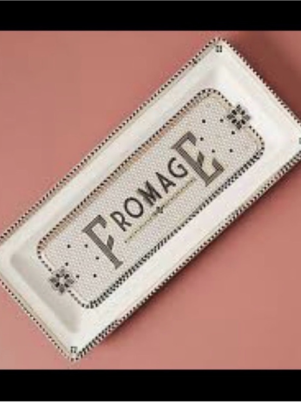 Anthropologie Fromage cheese platter plate